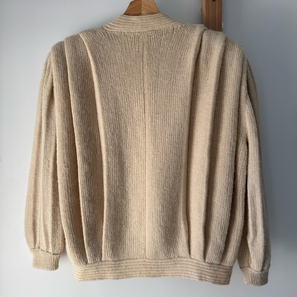 Vintage Cream Women's Mohair blend Cardigan - Picture 3 of 5